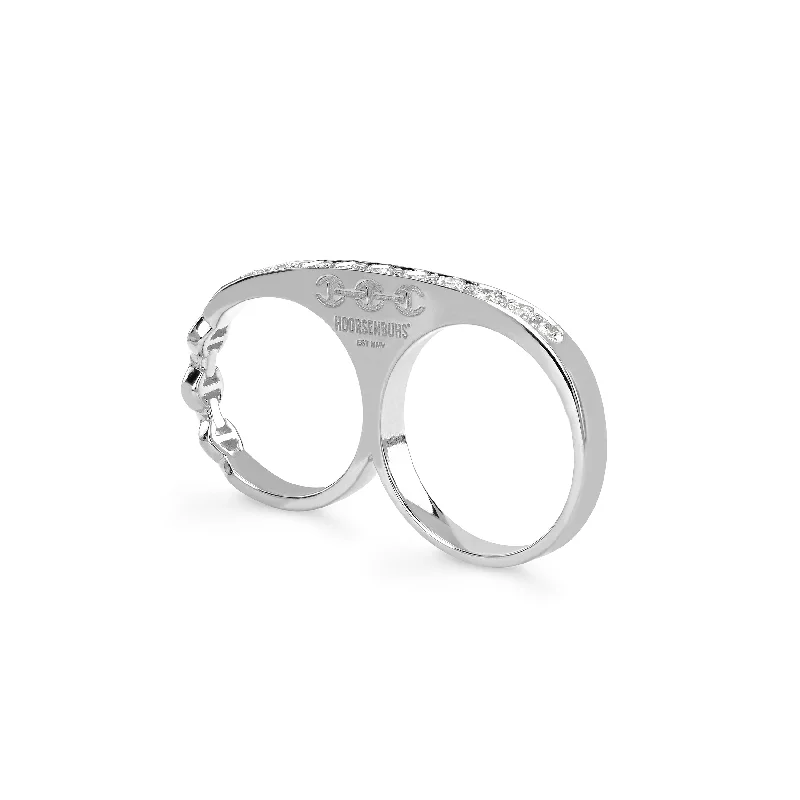 women's zodiac rings-DOUBLE KNUCKLE WITH DIAMONDS