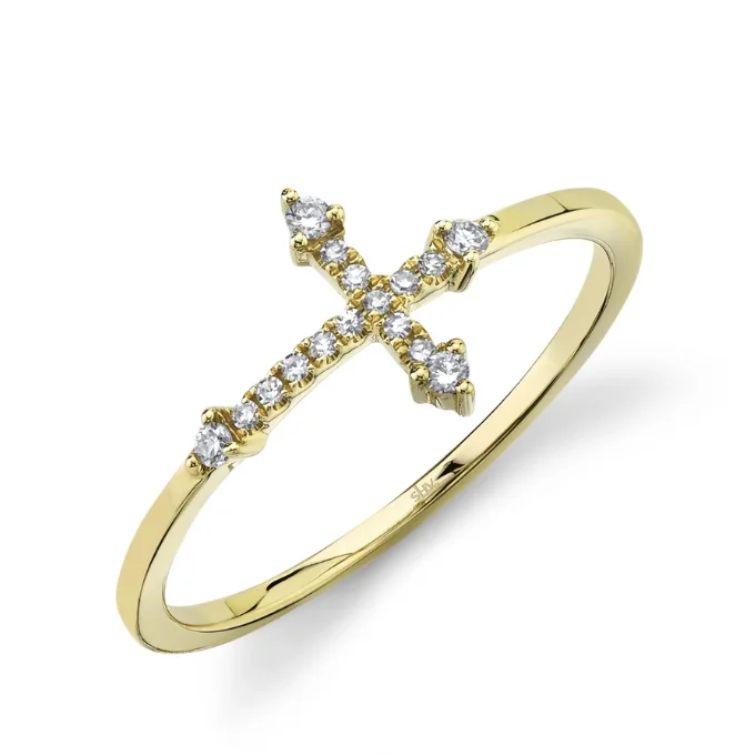 women's diamond rings-The Cross