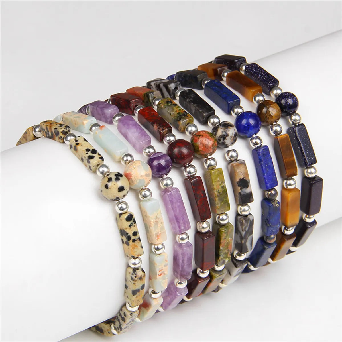 women's name bracelets-Fashion Round Square Crystal Bracelets 1 Piece