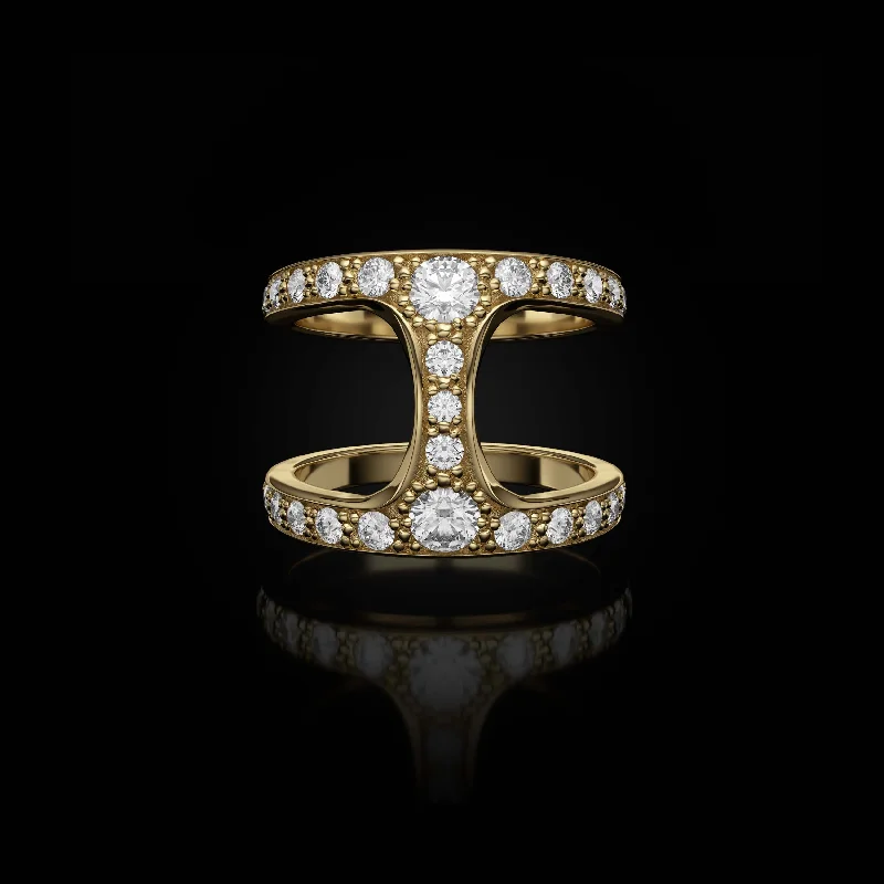 women's mermaid rings-BRUTE PHANTOM WITH DIAMONDS