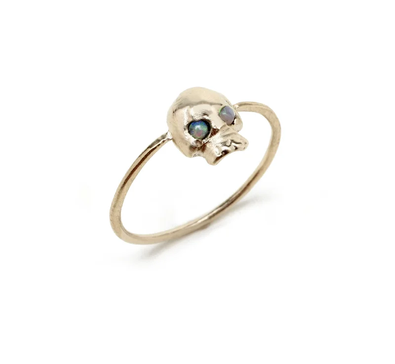 women's ethical rings-Mini Skull Ring