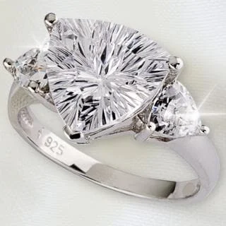 women's engagement rings-Trillion Jewelry Ring