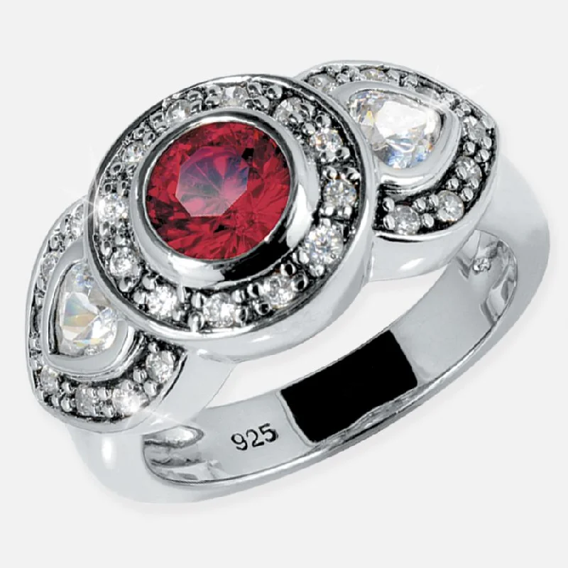 women's cocktail rings-Maharajah Red Ring