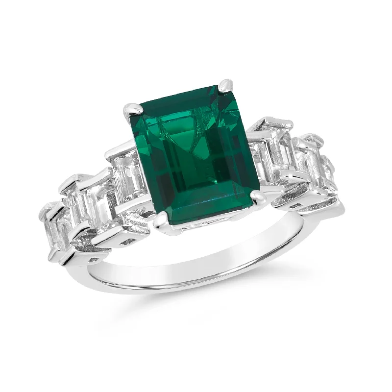 women's high-end rings-Queen Victoria Emerald Ring