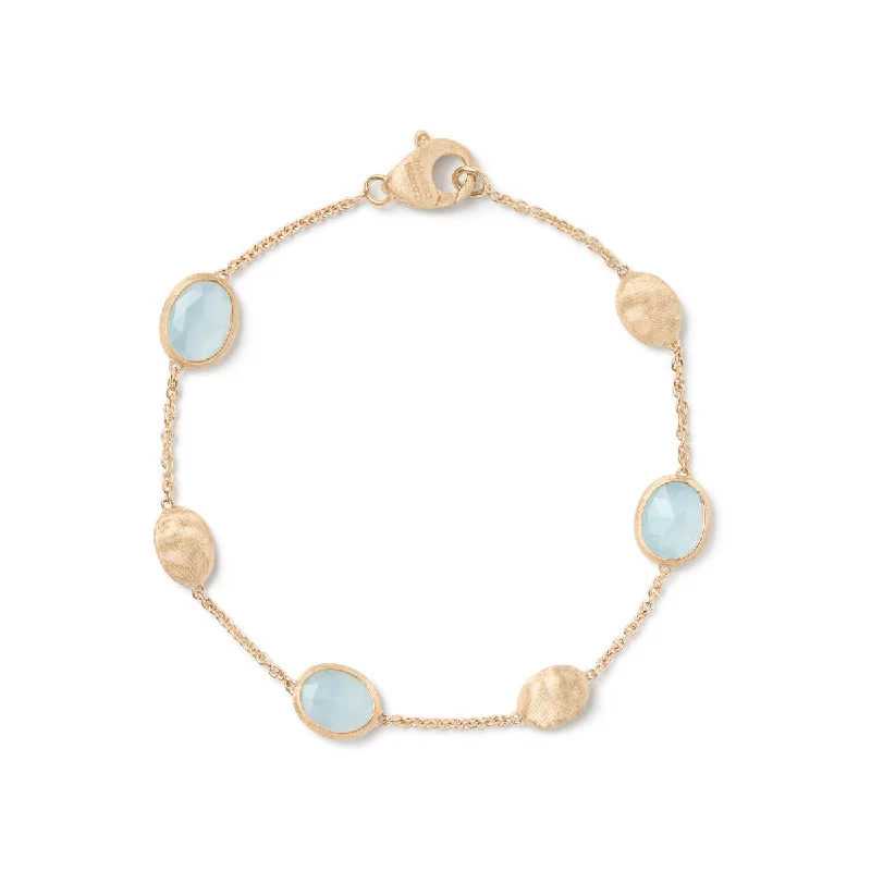 women's name bracelets-Marco Bicego Siviglia Bracelet With Aquamarine