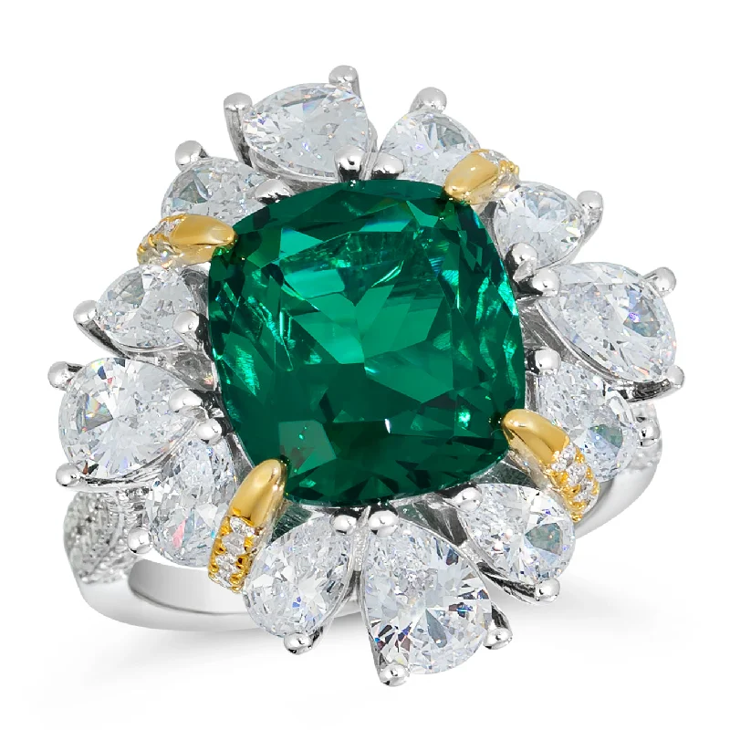 women's platinum rings-Kelly Ann Emerald Ring by Kathy Hilton