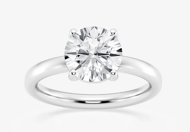 women's sun engagement rings-Lab Grown Diamond Engagement Ring