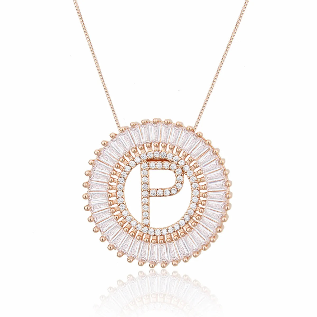 Rose Gold Plated P