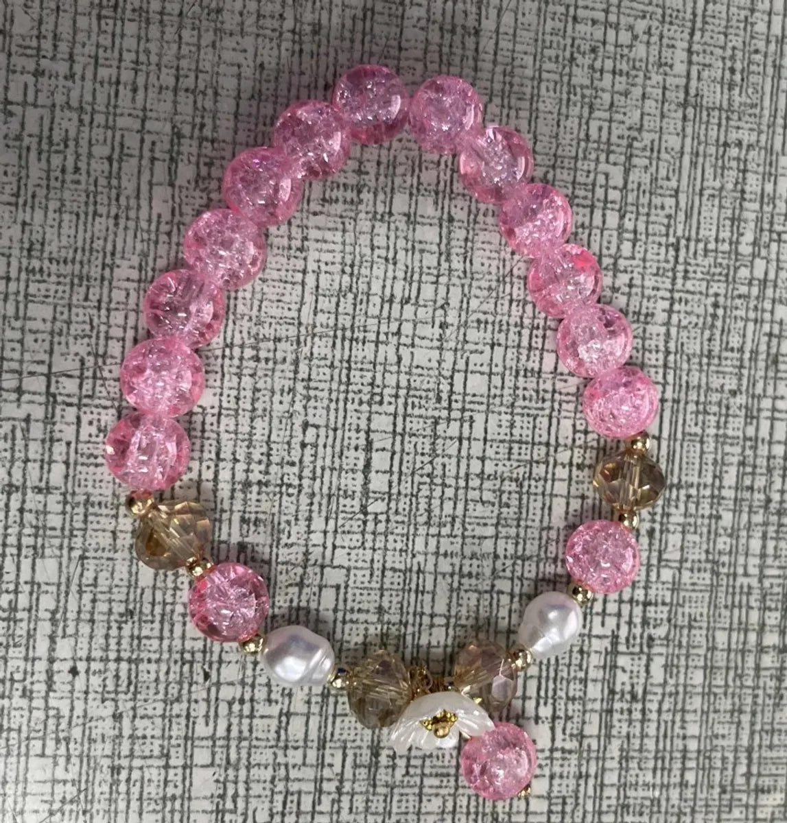 Pink Small Flower Bracelet