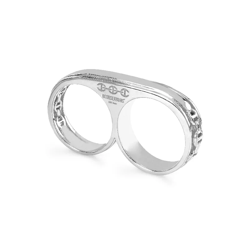 women's birth month rings-DOUBLE BARREL KNUCKLE