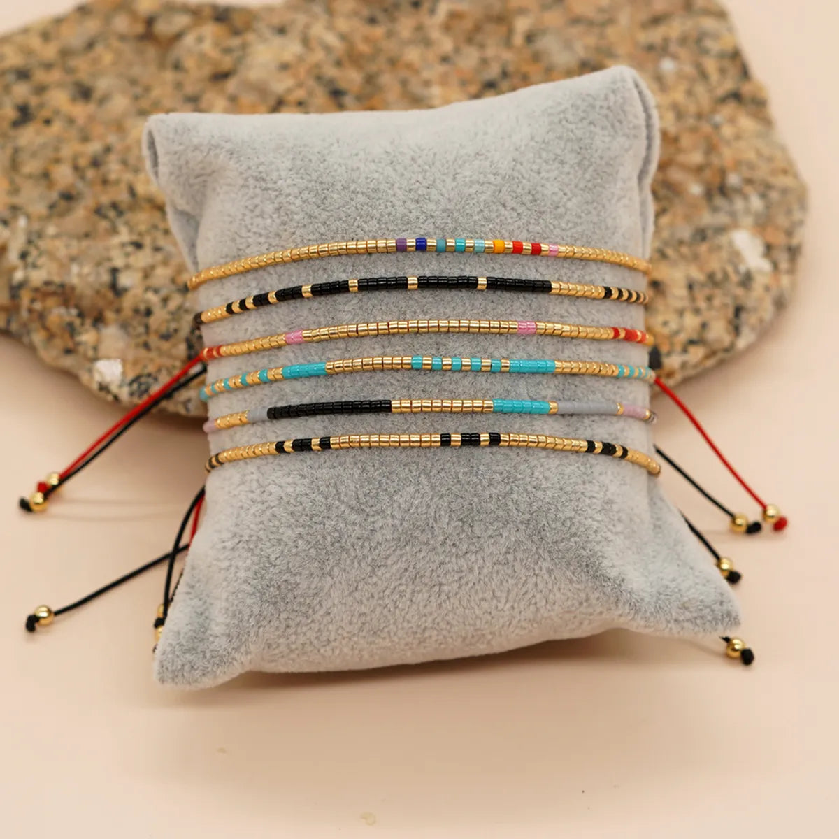 women's ethical bracelets-Bohemian Multicolor Glass Beaded Women'S Bracelets