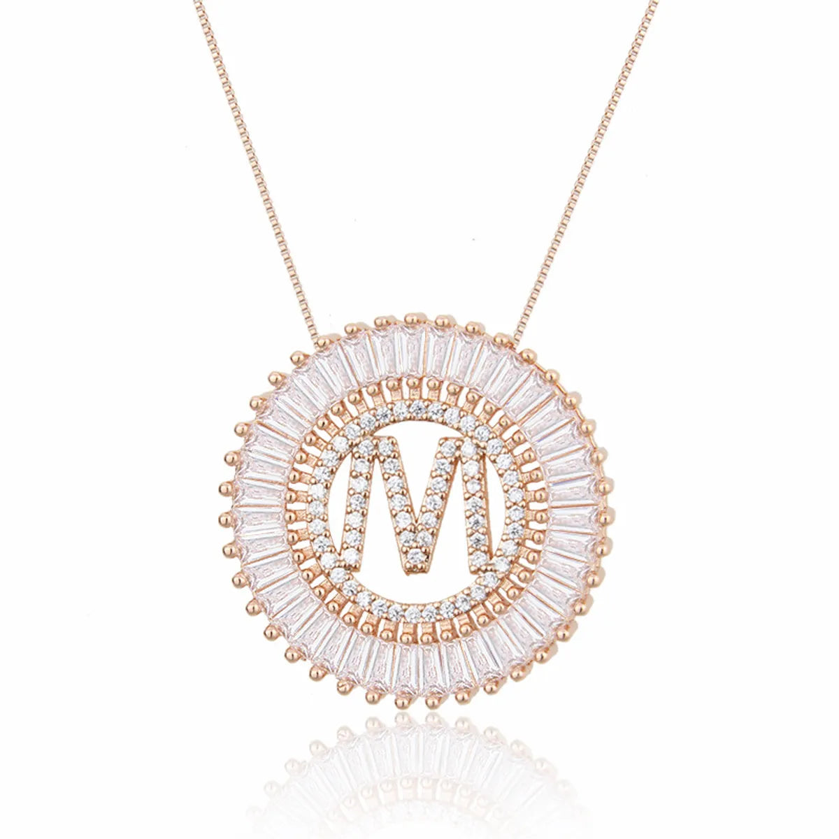 Rose Gold Plated M