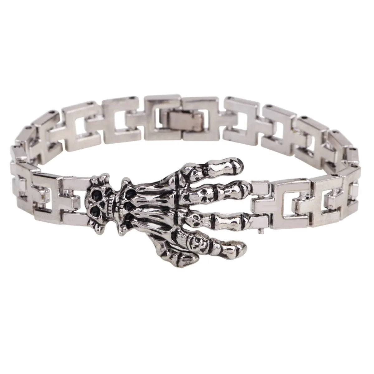 women's infinity bracelets-Retro Skull  Claw Jewelry Buckle Fashion Titanium Steel Titanium Steel Bracelet