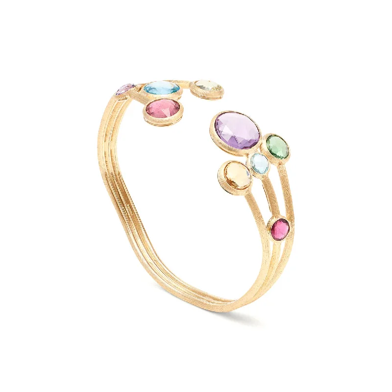 women's wave bracelets-Marco Bicego Jaipur Color Gemstone Cuff Bracelet