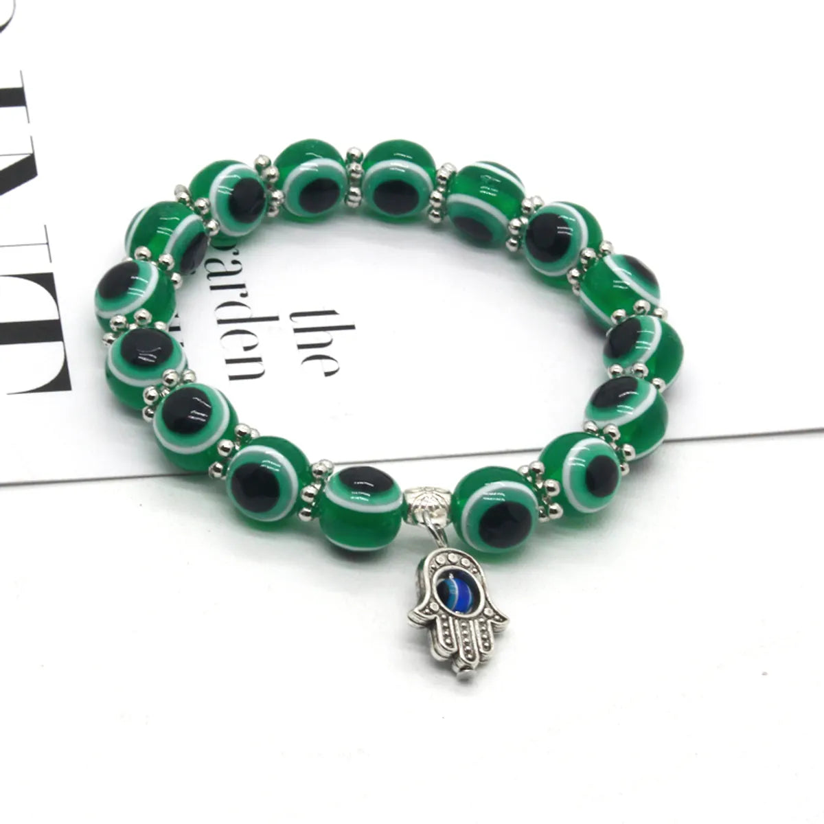 Green Bead Bracelet 7