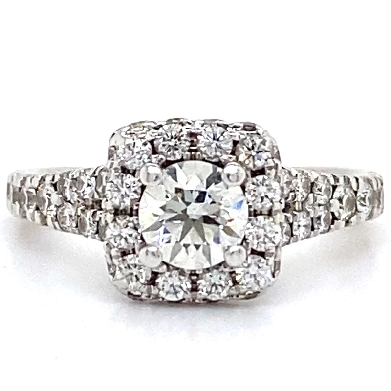 women's double halo engagement rings-Estate Hearts On Fire Diamond Ring