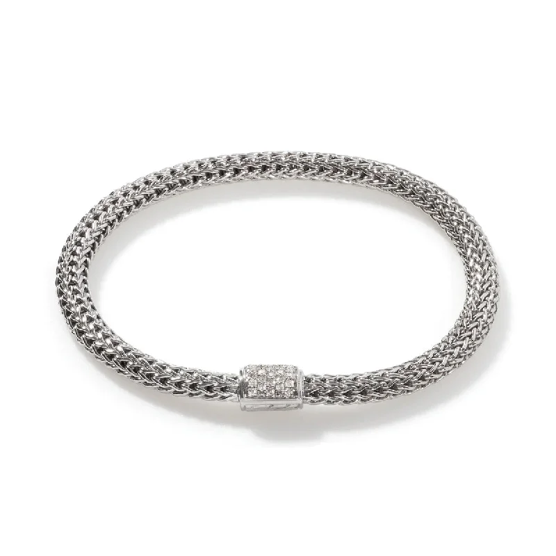 women's lucky bracelets-John Hardy Icon Bracelet with Diamonds