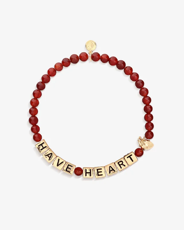 women's oval bracelets-Have Heart Bracelet in Red Agate