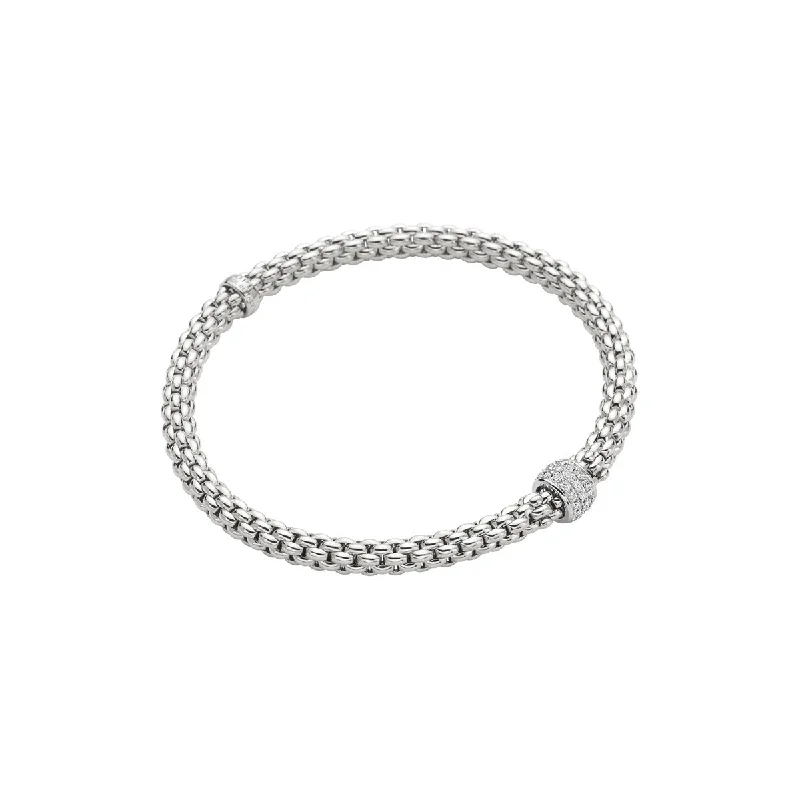 women's floral bracelets-FOPE Solo Flex'it Bracelet With Diamonds