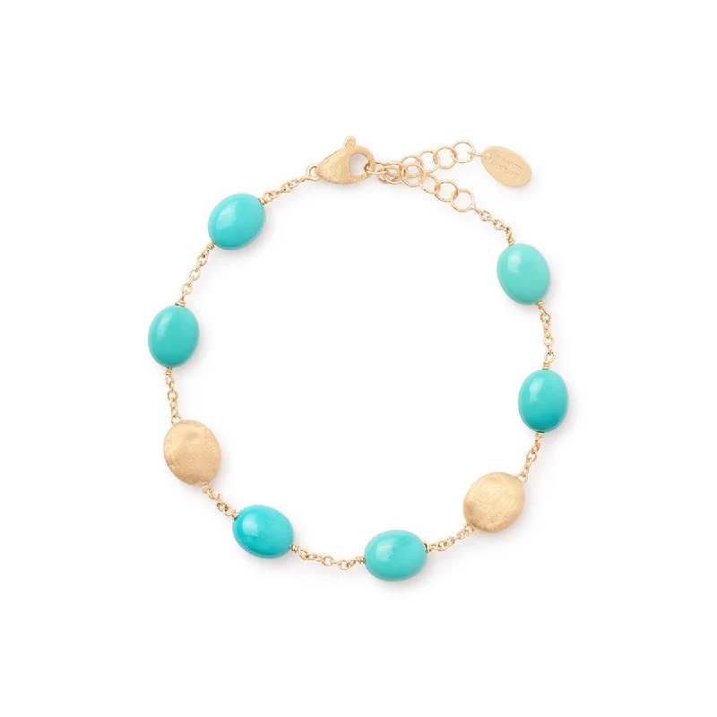 women's hypoallergenic bangles-Marco Bicego Siviglia Turquoise Bracelet