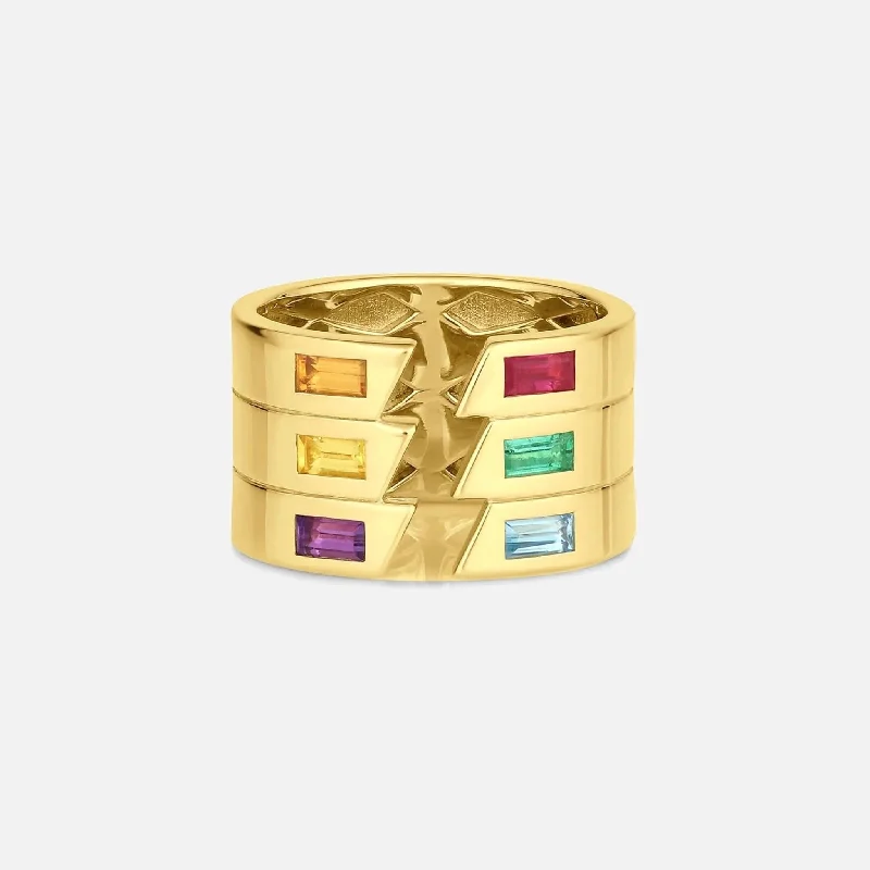 women's modern rings-Orli Cigar Band Ring