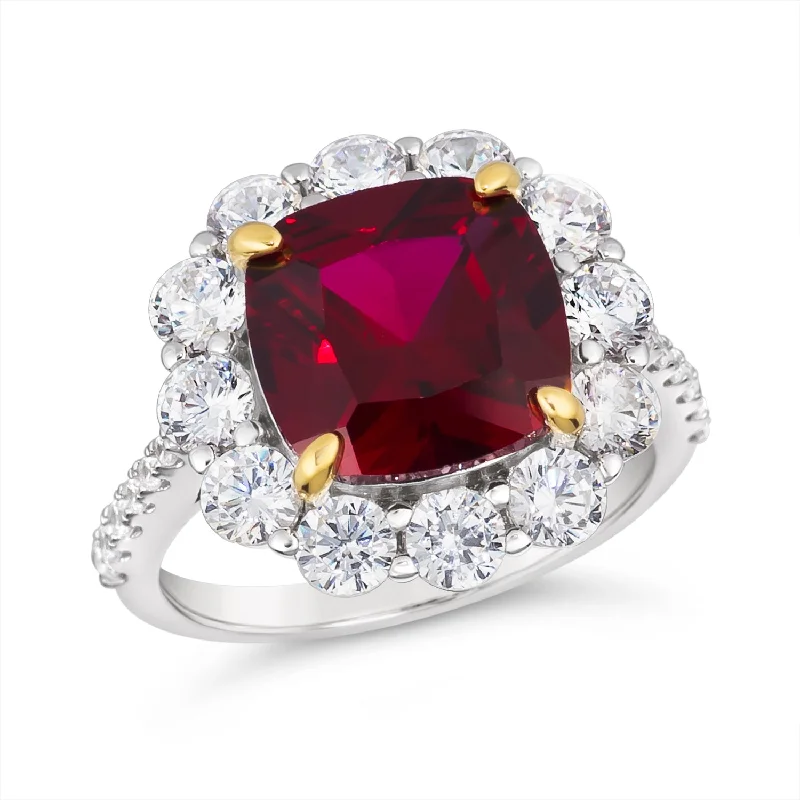 women's knot rings-Crimson Fire Ruby Ring by Kathy Hilton