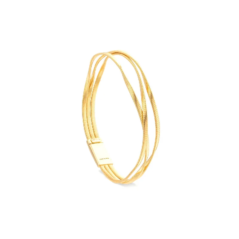 women's bold bangles-Marco Bicego Marrakech Three-Strand Coil Bracelet