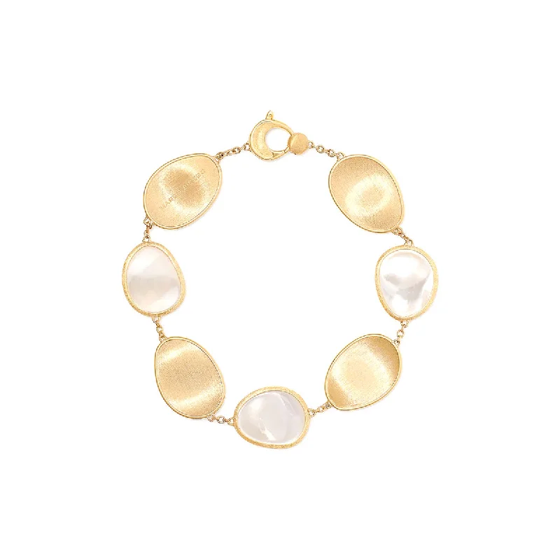 women's butterfly bracelets-Marco Bicego Lunaria Mother of Pearl Bracelet