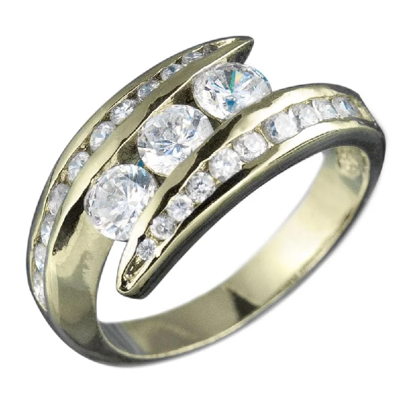 women's leaf rings-Jazz Wrap Gold Ring