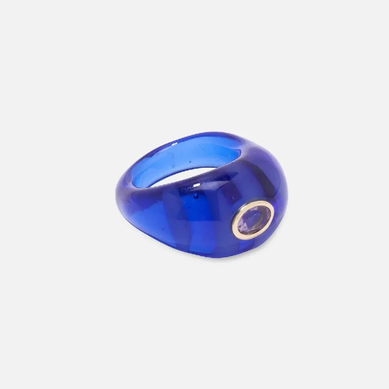 women's mermaid rings-Monument Ring, Azure