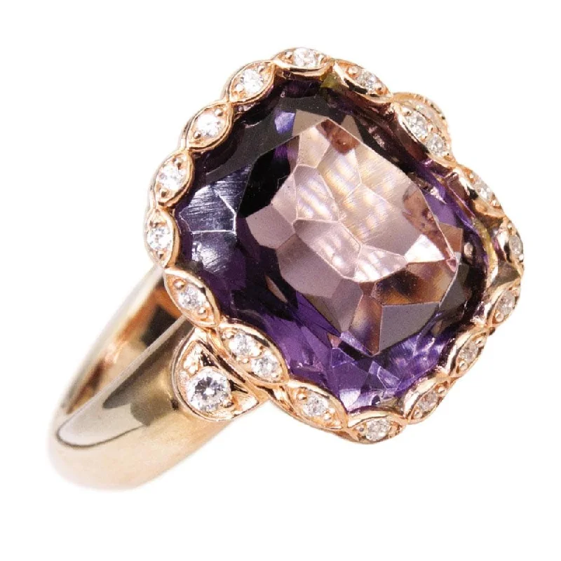 women's engraved rings-Athena Amethyst Ring