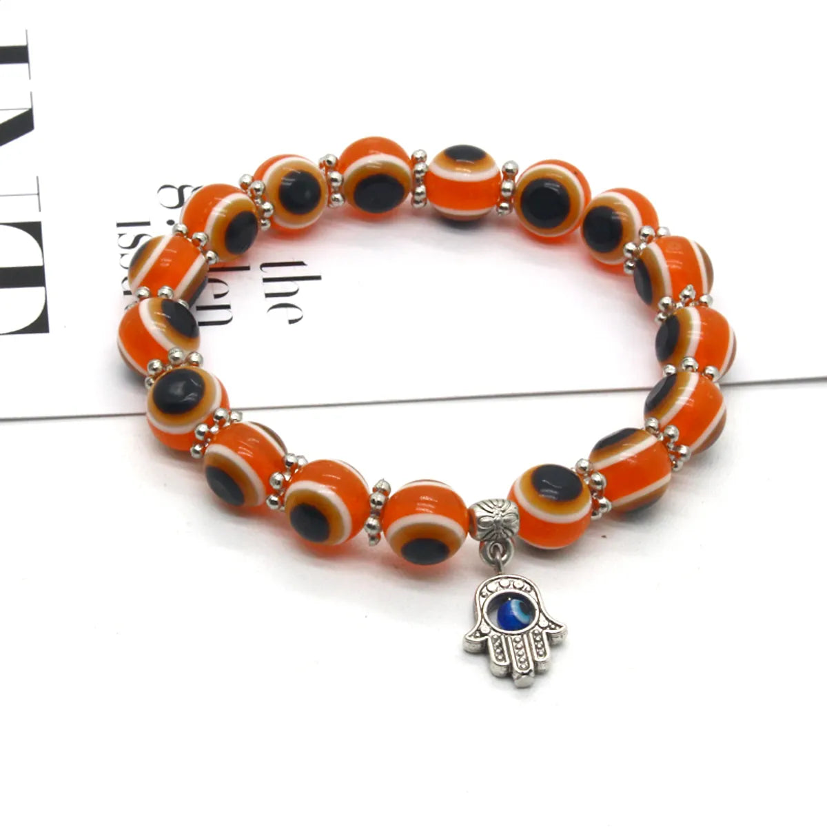 Orange Bead Bracelet 4