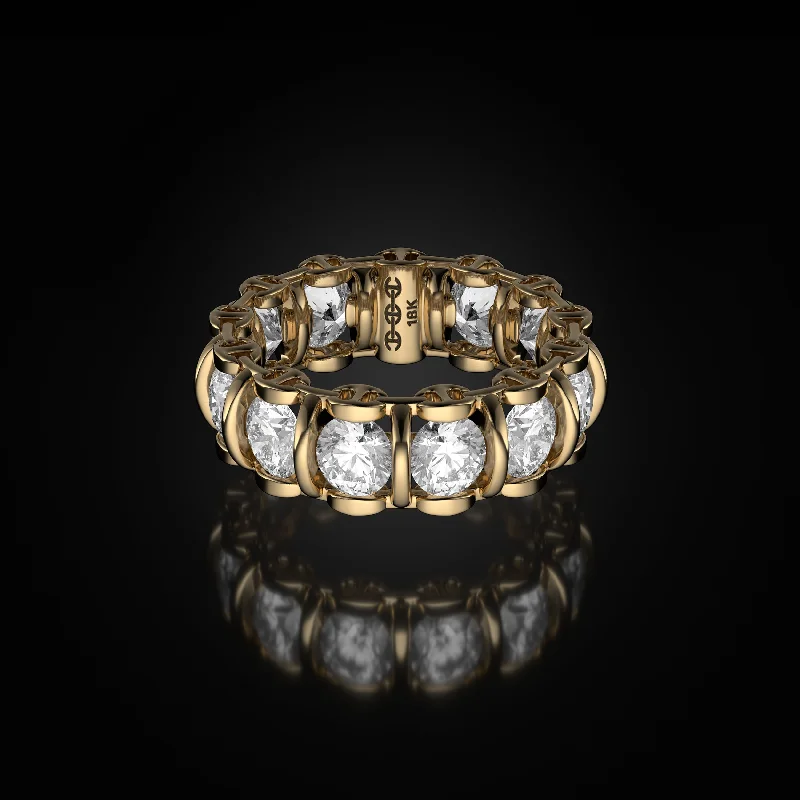 women's stackable rings-4.5MM INFINITE II RING | CHANNEL SETTING