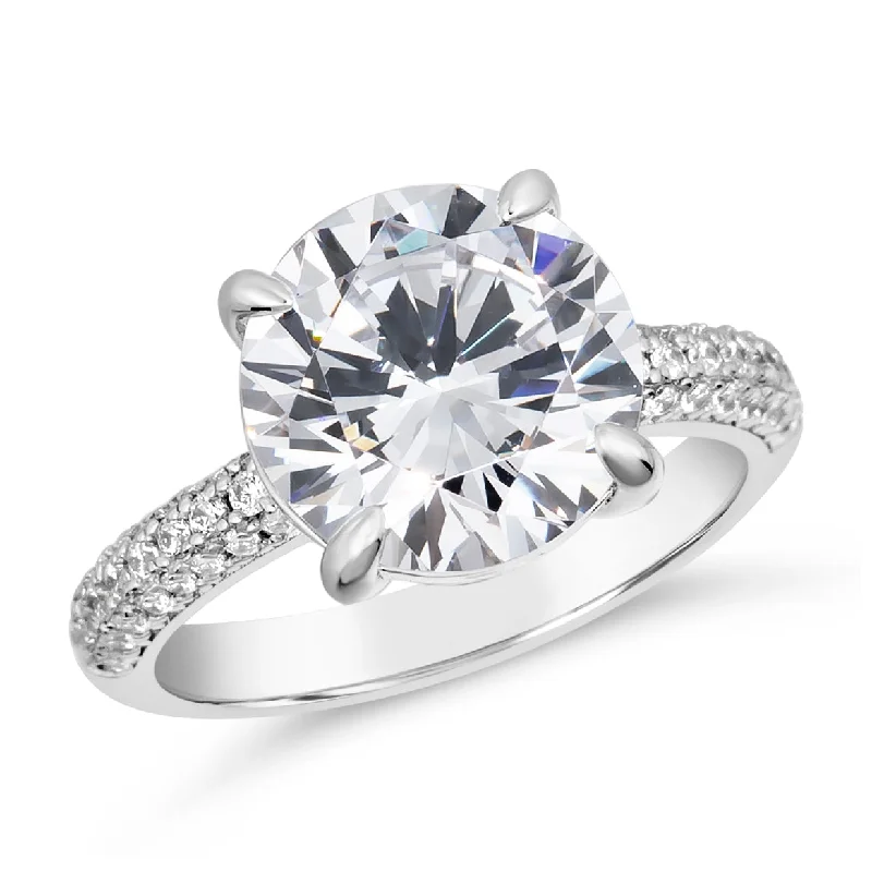 women's affordable rings-4 Carat Engagement Ring