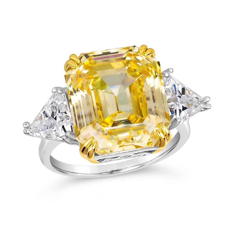 women's zodiac rings-Malibu 10 Carat Canary Yellow Ring