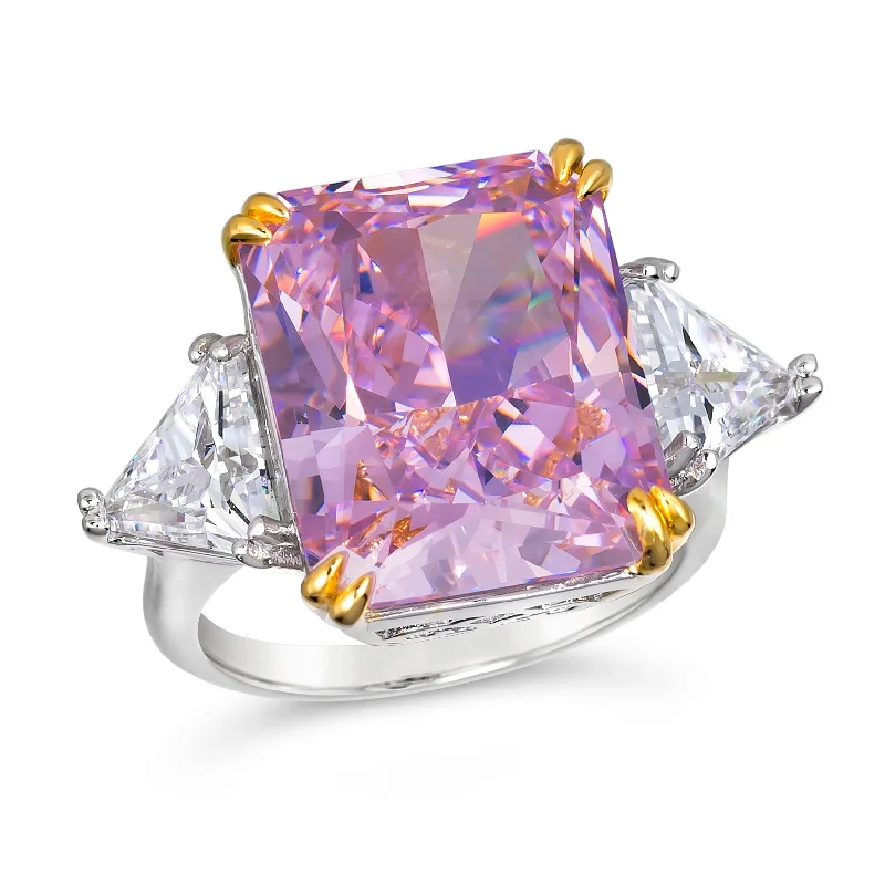 women's star rings-Malibu 10 Carat Argyle Pink Crystalline Ring