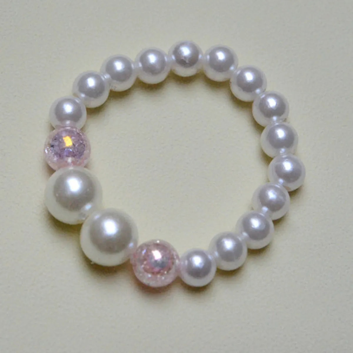 19# One Pink Bead Bracelet