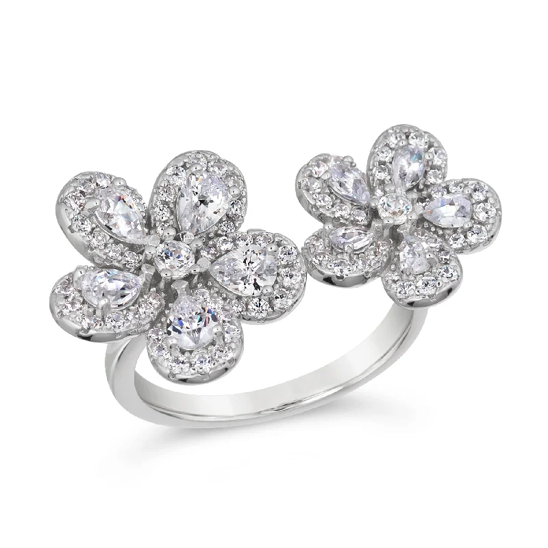 women's chain rings-Bloom Chica Bloom Flower Ring