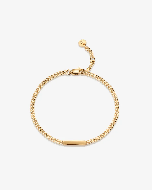 women's bar bracelets-Curb Link Bracelet