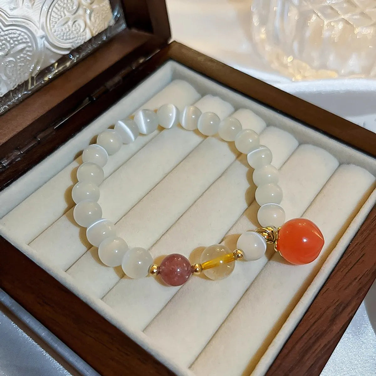 9. Peach Opal Bracelet