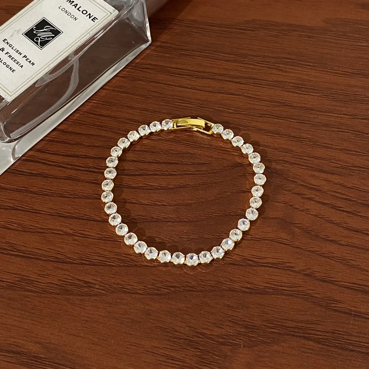 Full Diamond round Zirconium Bracelet