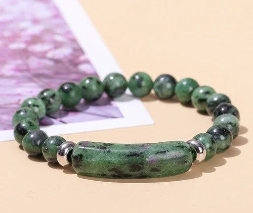 Natural Red and Green Treasure Bridge Bracelet