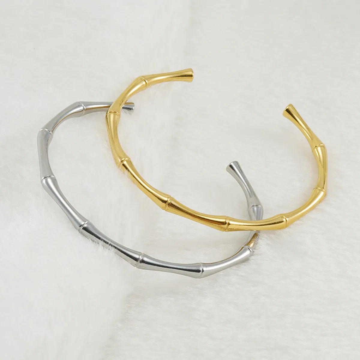 women's wide bangles-Fashion Geometric Titanium Steel Bangle Plating Stainless Steel Bracelets