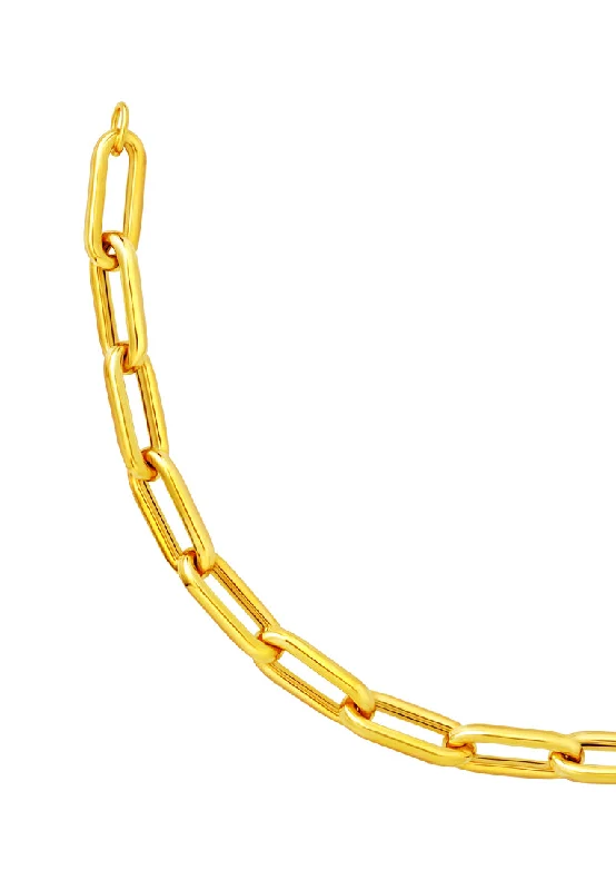 women's elegant bangles-TOMEI Lusso Italia Linking Bracelet, Yellow Gold 916