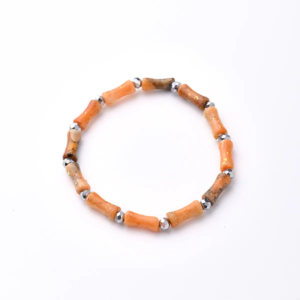 Orange (White Glass Beads)