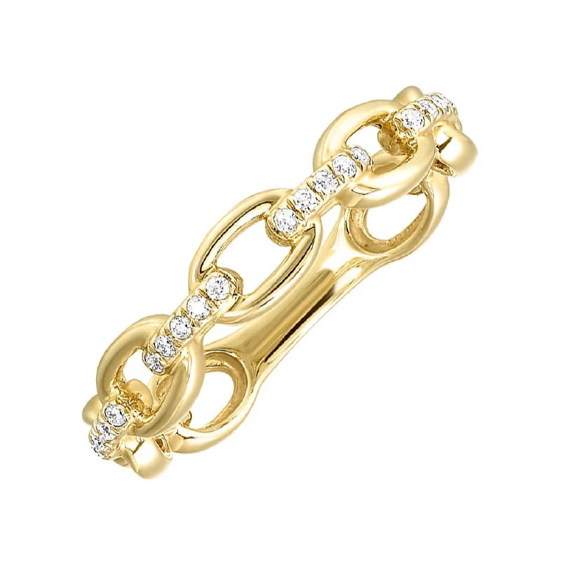 women's heart-shaped engagement rings-10K Yellow Gold Diamond Ring