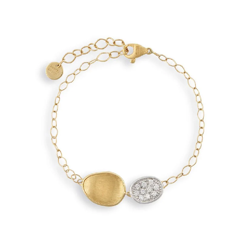 women's tennis bracelets-Marco Bicego Lunaria Yellow Gold Bracelet BB1965-B-YW