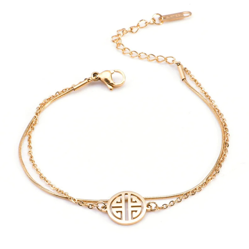 Gold Cross Bracelet