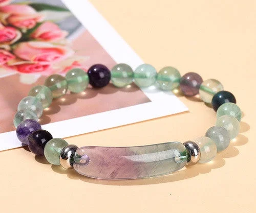 3a Natural Fluorite Bridge Bracelet