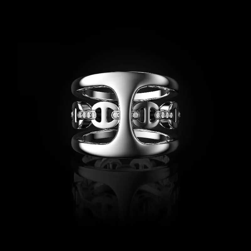 women's white gold rings-PHANTOM CLIQUE MIXED